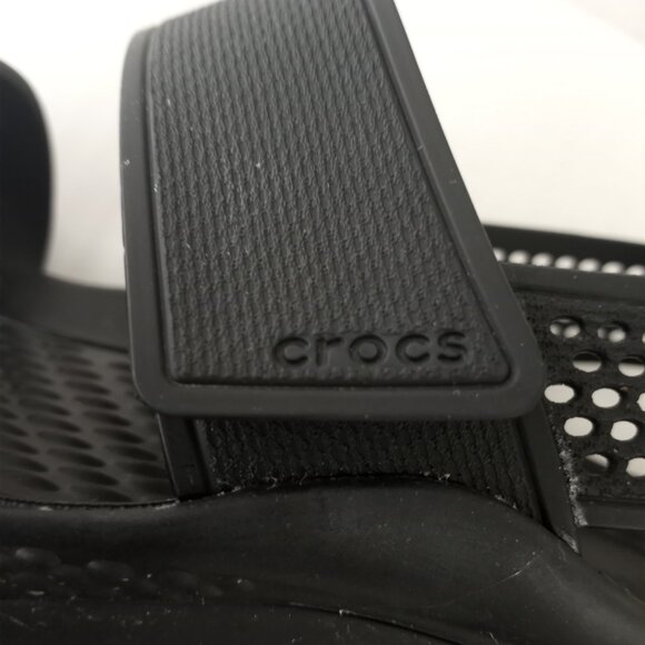 CROCS LiteRide 360 Black Double Band Sandals Comfort Shoes Adjustable Strap - Picture 5 of 7